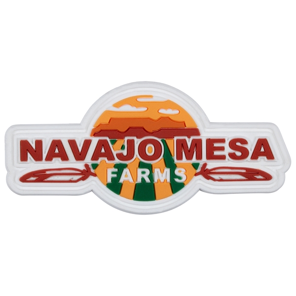 Custom 2D Silicone Label/Patch - Overseas Made - Custom 2D Silicone Label/Patch - Overseas Made - Image 1 of 3