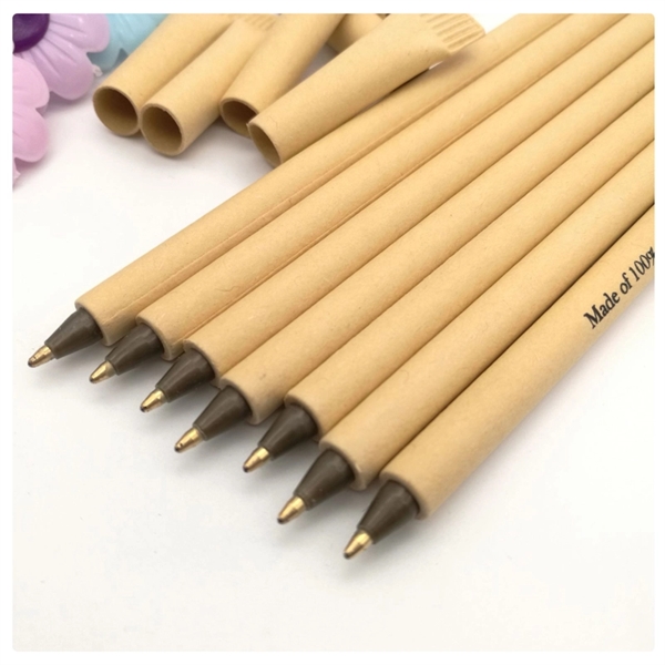 Kraft Paper Barrel Writing Pen - Kraft Paper Barrel Writing Pen - Image 1 of 2