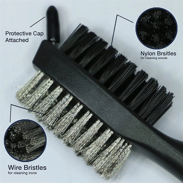 Golf Towel Club Groove Cleaner Brush Divot Tool Kit - Golf Towel Club Groove Cleaner Brush Divot Tool Kit - Image 3 of 4