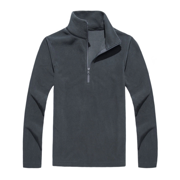 Unisex Lightweight Quarter-Zip Mockneck Sweatshirt - Unisex Lightweight Quarter-Zip Mockneck Sweatshirt - Image 2 of 8