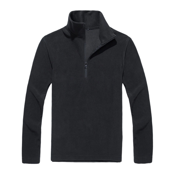 Unisex Lightweight Quarter-Zip Mockneck Sweatshirt - Unisex Lightweight Quarter-Zip Mockneck Sweatshirt - Image 4 of 8