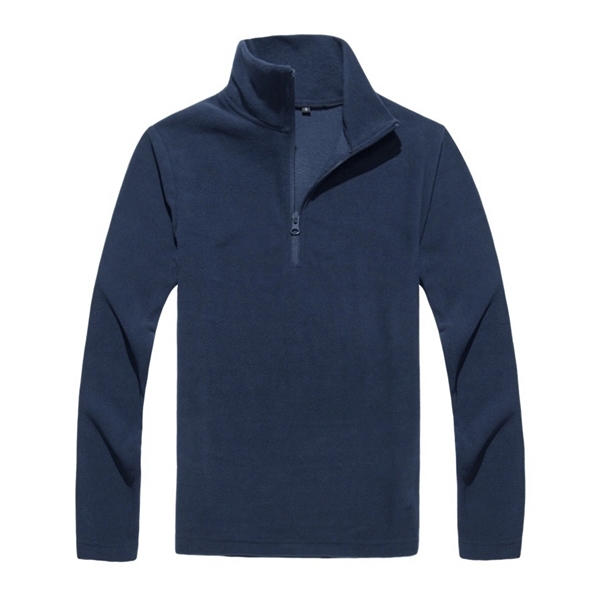 Unisex Lightweight Quarter-Zip Mockneck Sweatshirt - Unisex Lightweight Quarter-Zip Mockneck Sweatshirt - Image 5 of 8