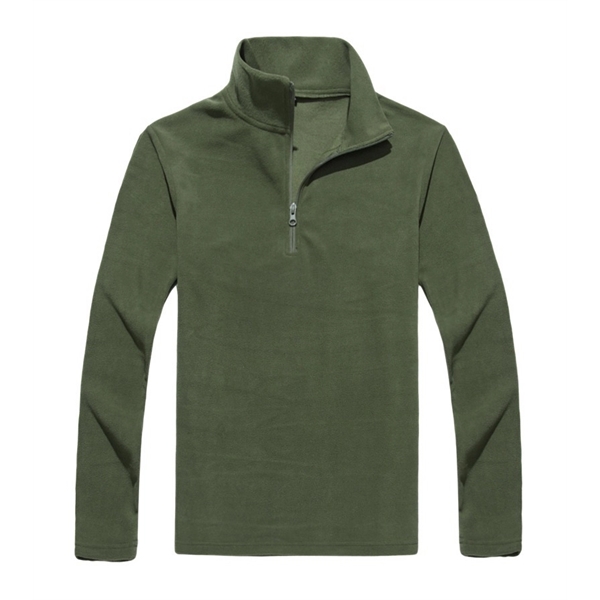 Unisex Lightweight Quarter-Zip Mockneck Sweatshirt - Unisex Lightweight Quarter-Zip Mockneck Sweatshirt - Image 6 of 8