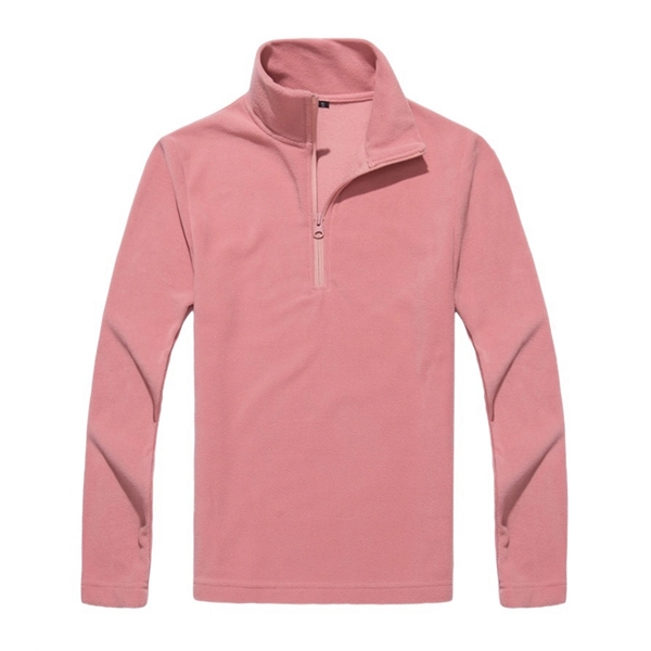 Unisex Lightweight Quarter-Zip Mockneck Sweatshirt - Unisex Lightweight Quarter-Zip Mockneck Sweatshirt - Image 7 of 8