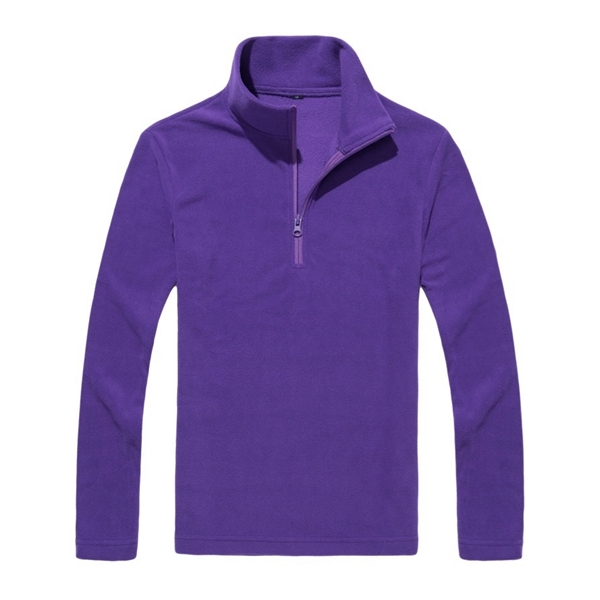Unisex Lightweight Quarter-Zip Mockneck Sweatshirt - Unisex Lightweight Quarter-Zip Mockneck Sweatshirt - Image 8 of 8