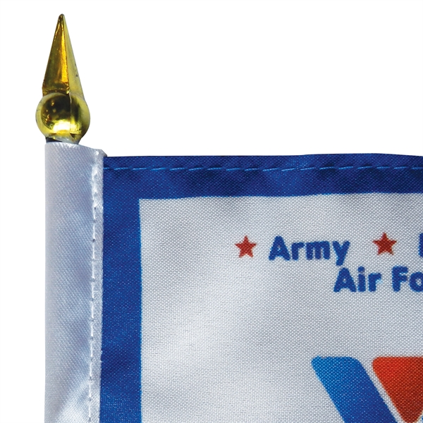4" x 6" Double Sided Polyester Stick Flags - 4" x 6" Double Sided Polyester Stick Flags - Image 6 of 10