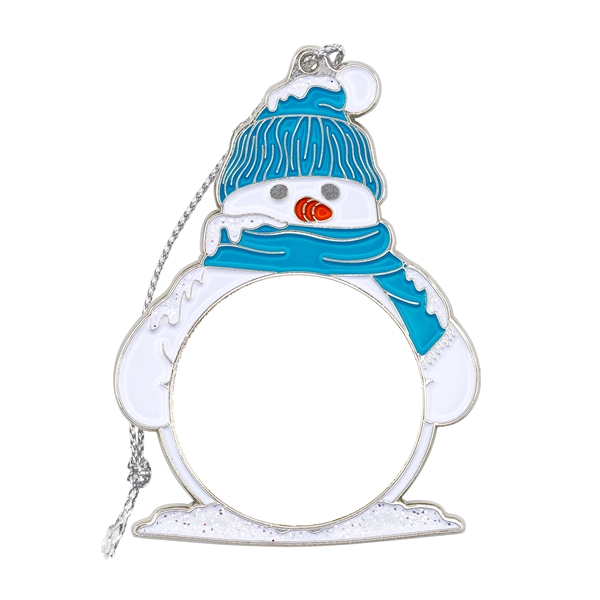 Modern Snowman w/ Beanie Holiday Ornament - Modern Snowman w/ Beanie Holiday Ornament - Image 1 of 2
