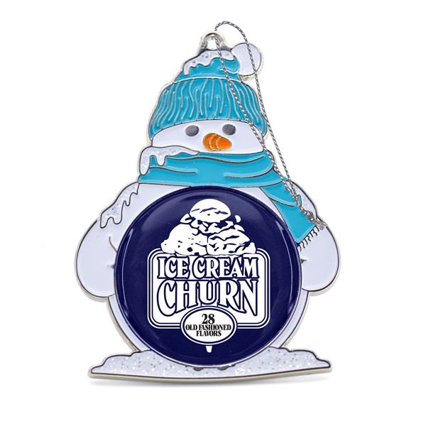 Modern Snowman w/ Beanie Holiday Ornament - Modern Snowman w/ Beanie Holiday Ornament - Image 0 of 2