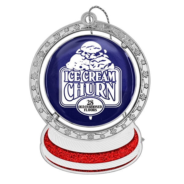 Spinner Snow Globe Holiday Ornament - Spinner Snow Globe Holiday Ornament - Image 0 of 3