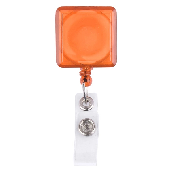 Square-Shaped Retractable Badge Holder - Square-Shaped Retractable Badge Holder - Image 2 of 10