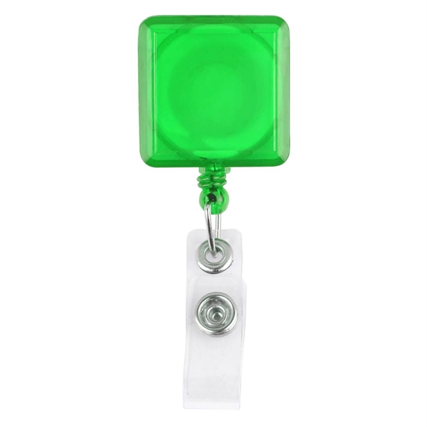 Square-Shaped Retractable Badge Holder - Square-Shaped Retractable Badge Holder - Image 3 of 10