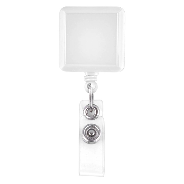 Square-Shaped Retractable Badge Holder - Square-Shaped Retractable Badge Holder - Image 5 of 10