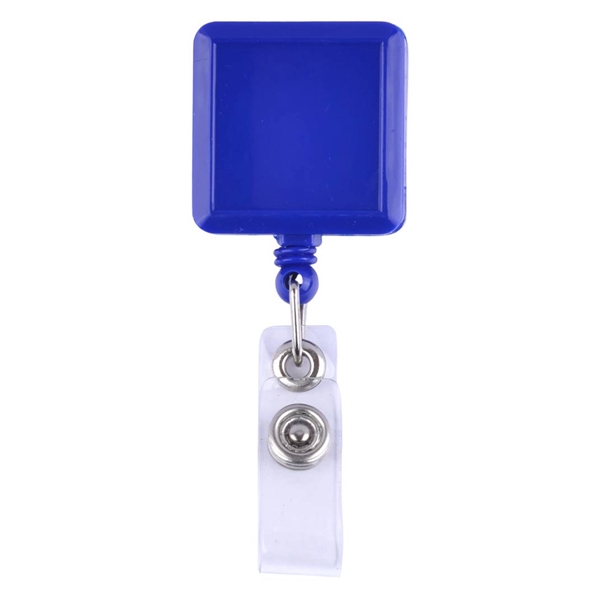 Square-Shaped Retractable Badge Holder - Square-Shaped Retractable Badge Holder - Image 6 of 10