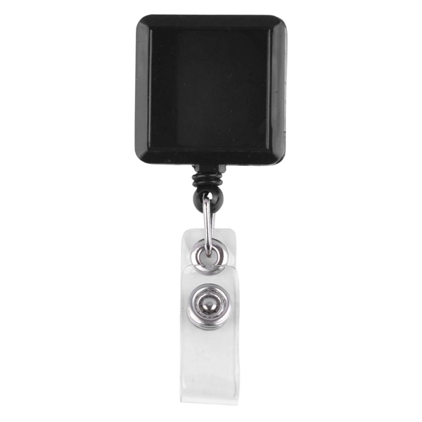 Square-Shaped Retractable Badge Holder - Square-Shaped Retractable Badge Holder - Image 7 of 10