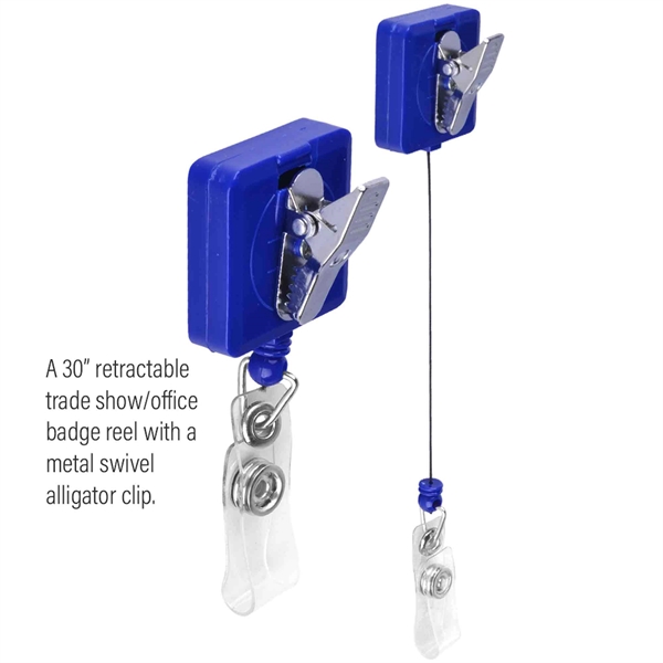 Square-Shaped Retractable Badge Holder - Square-Shaped Retractable Badge Holder - Image 10 of 10