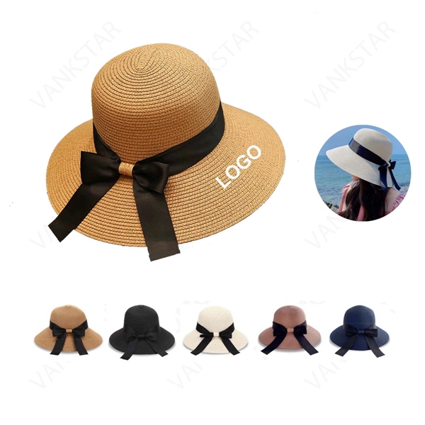 Womens Sun Straw Hat - Womens Sun Straw Hat - Image 0 of 2
