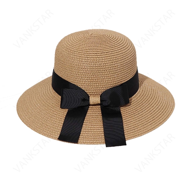 Womens Sun Straw Hat - Womens Sun Straw Hat - Image 2 of 2