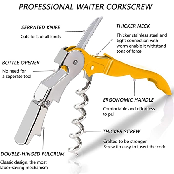 Professional Waiter Corkscrew Wine Opener Set - Professional Waiter Corkscrew Wine Opener Set - Image 1 of 2