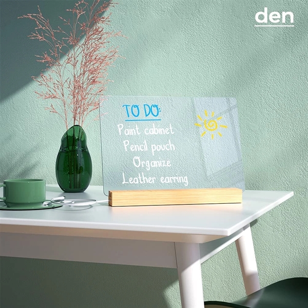 Acrylic Dry Erase Board with Light Up Stand for Desk 13*9 in - Acrylic Dry Erase Board with Light Up Stand for Desk 13*9 in - Image 6 of 8