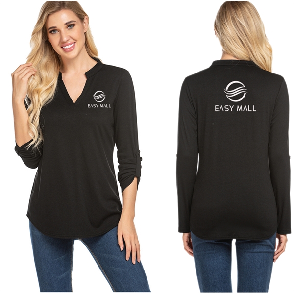 Women'S Long Sleeve Basic Bottoming T-Shir - Women'S Long Sleeve Basic Bottoming T-Shir - Image 0 of 2