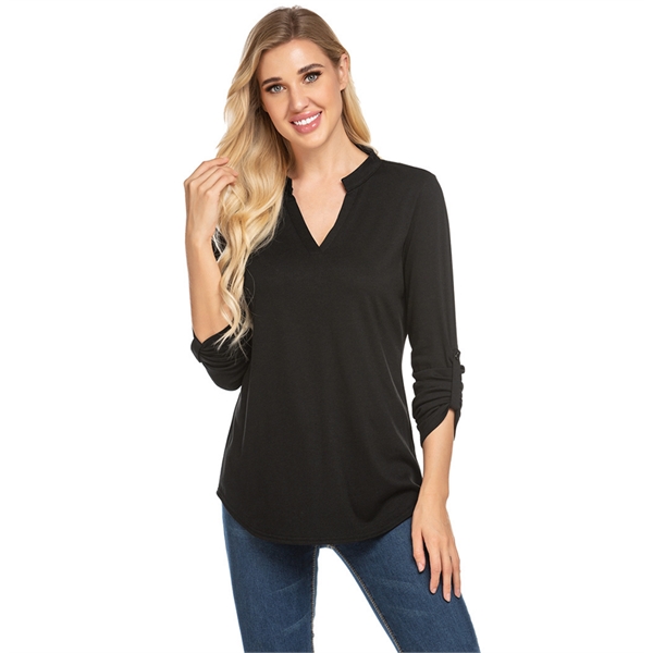 Women'S Long Sleeve Basic Bottoming T-Shir - Women'S Long Sleeve Basic Bottoming T-Shir - Image 1 of 2