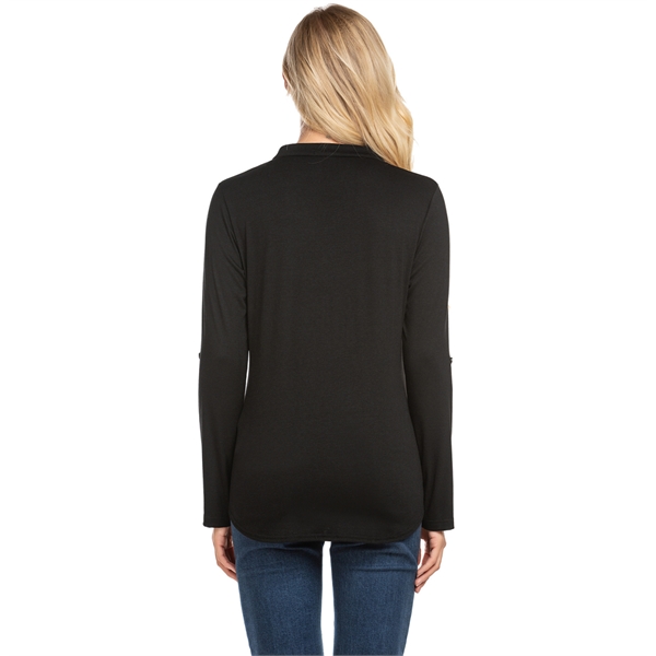 Women'S Long Sleeve Basic Bottoming T-Shir - Women'S Long Sleeve Basic Bottoming T-Shir - Image 2 of 2