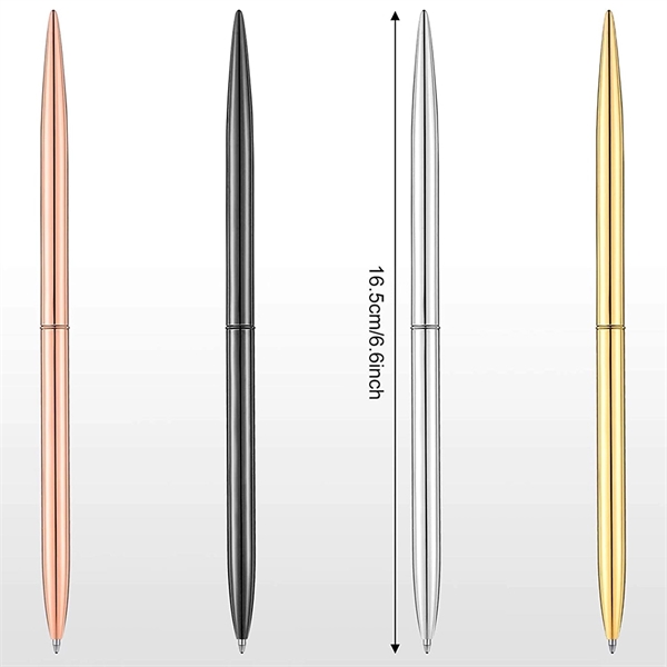 Slim Metallic Ballpoint Pen - Slim Metallic Ballpoint Pen - Image 1 of 5