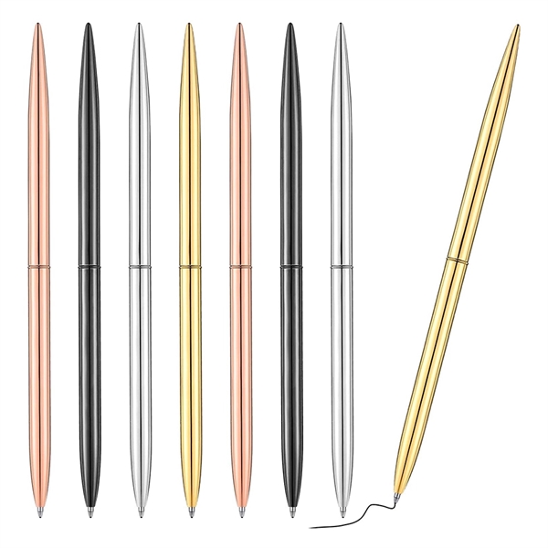 Slim Metallic Ballpoint Pen - Slim Metallic Ballpoint Pen - Image 5 of 5