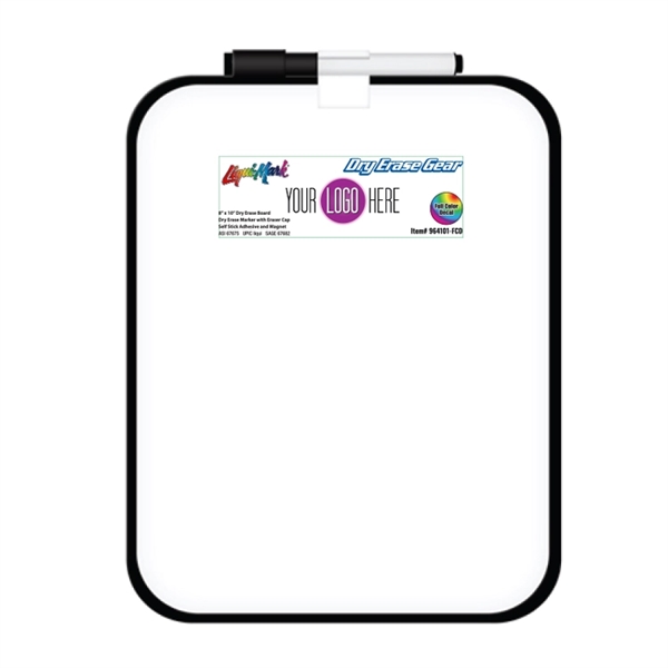 Dry Erase Board and Marker with Full Color Decal - Dry Erase Board and Marker with Full Color Decal - Image 0 of 1