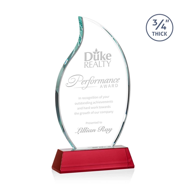Croydon Flame Award on Newhaven Base - Red