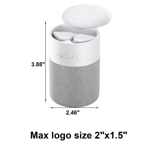 Wireless Bluetooth Earphone Portable Speaker - Wireless Bluetooth Earphone Portable Speaker - Image 1 of 3