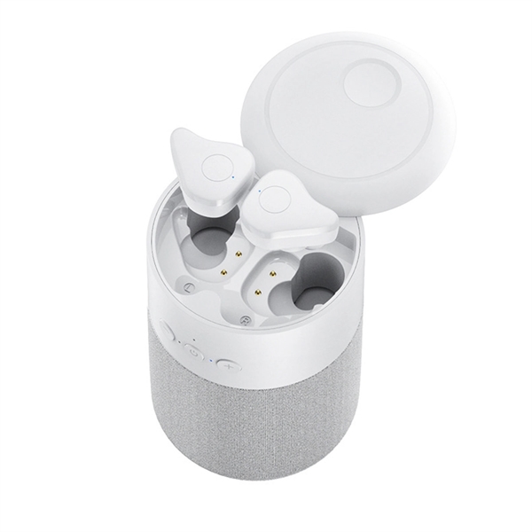 Wireless Bluetooth Earphone Portable Speaker - Wireless Bluetooth Earphone Portable Speaker - Image 2 of 3