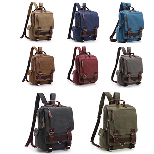 Canvas Vintage Backpack - Canvas Vintage Backpack - Image 2 of 4