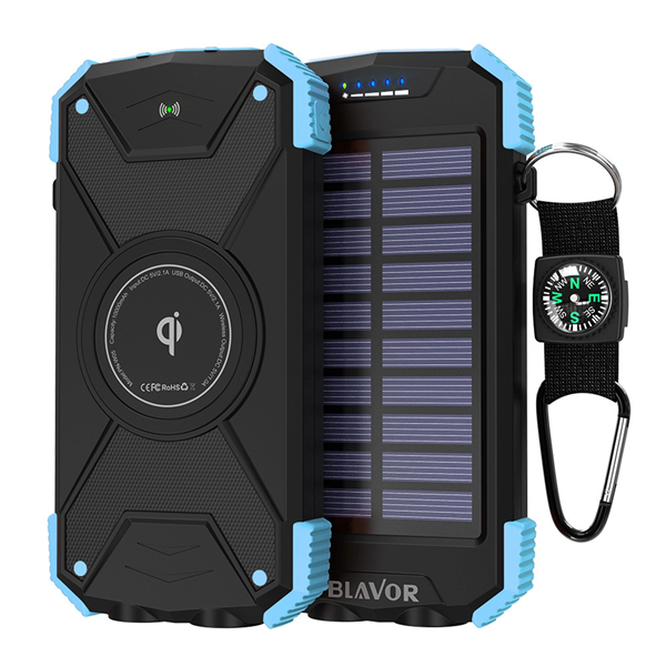 10000mAh Solar Power Bank - 10000mAh Solar Power Bank - Image 0 of 3