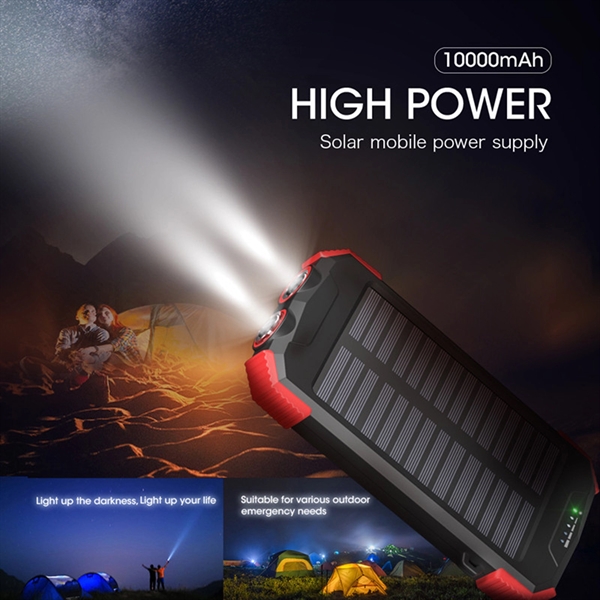 10000mAh Solar Power Bank - 10000mAh Solar Power Bank - Image 2 of 3