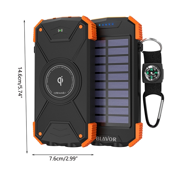 10000mAh Solar Power Bank - 10000mAh Solar Power Bank - Image 3 of 3