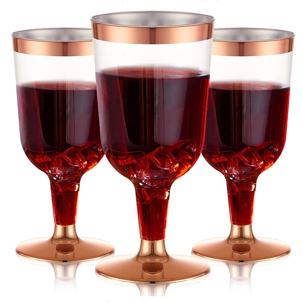 Gold-Plated Rim Wine Glass - Gold-Plated Rim Wine Glass - Image 0 of 2