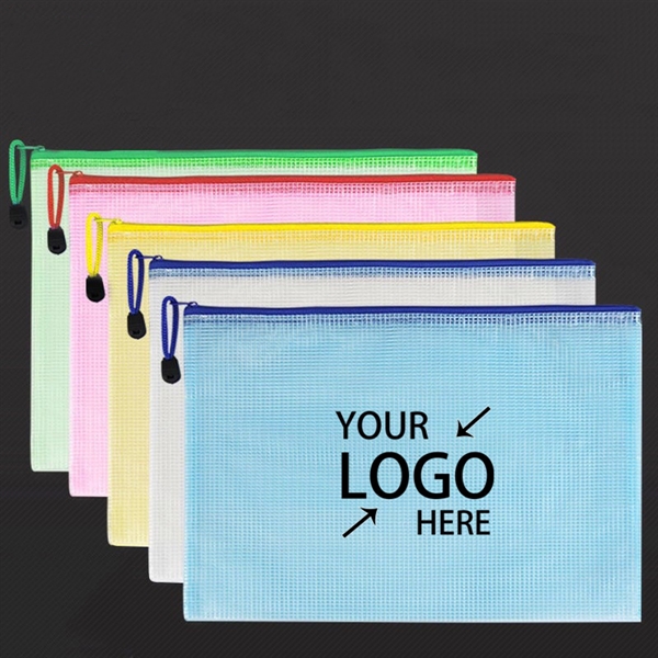 Mesh Zipper Pencil Pouch - Mesh Zipper Pencil Pouch - Image 0 of 4