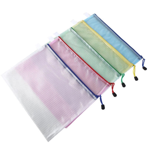 Mesh Zipper Pencil Pouch - Mesh Zipper Pencil Pouch - Image 4 of 4