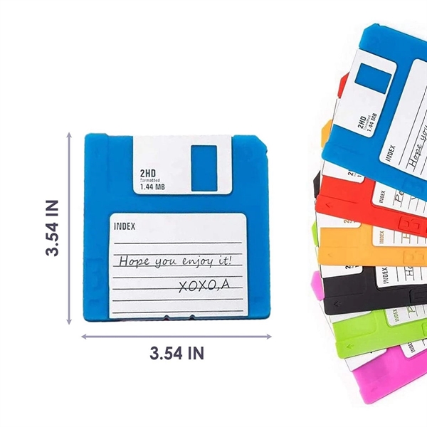 Silicone Floppy Disk Coaster For Tables - Silicone Floppy Disk Coaster For Tables - Image 3 of 3