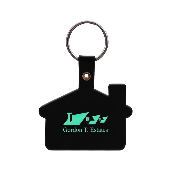 1 Color House Shaped Soft Plastic Key Tags - 1 Color House Shaped Soft Plastic Key Tags - Image 2 of 14