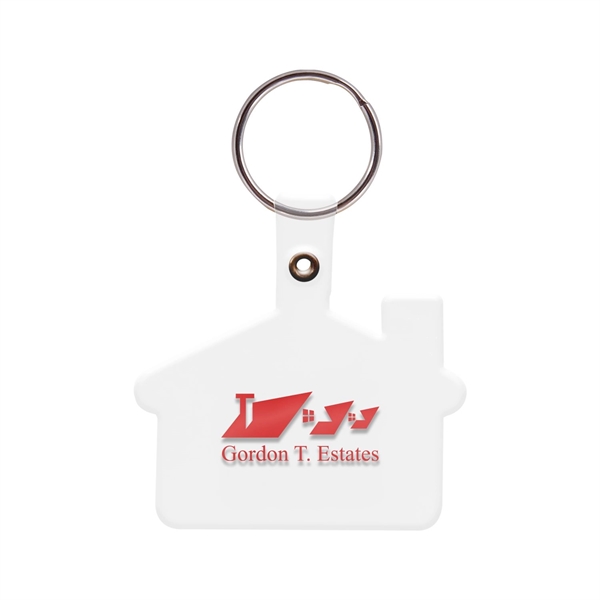 1 Color House Shaped Soft Plastic Key Tags - 1 Color House Shaped Soft Plastic Key Tags - Image 4 of 14
