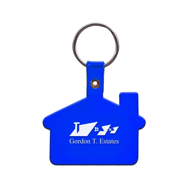1 Color House Shaped Soft Plastic Key Tags - 1 Color House Shaped Soft Plastic Key Tags - Image 6 of 14