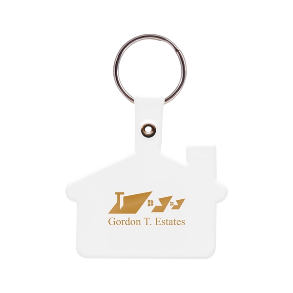 1 Color House Shaped Soft Plastic Key Tags - 1 Color House Shaped Soft Plastic Key Tags - Image 14 of 14