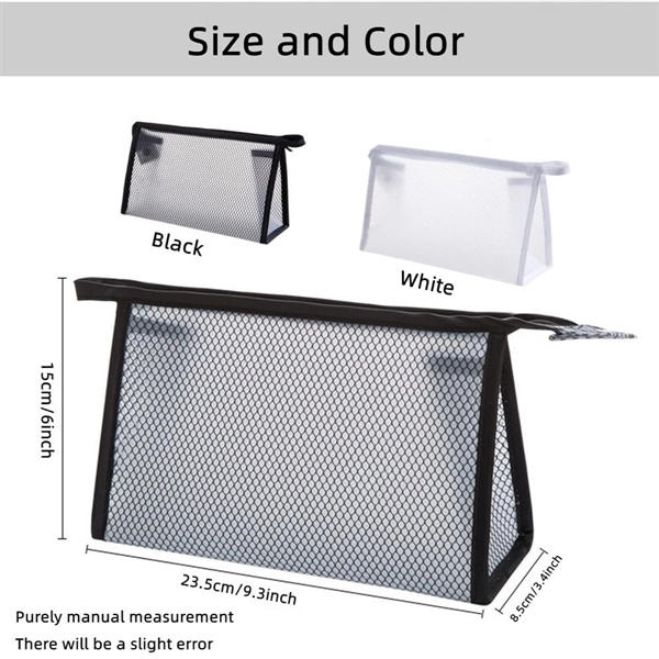 Clear Vinyl Plastic Makeup Bags - Clear Vinyl Plastic Makeup Bags - Image 1 of 4