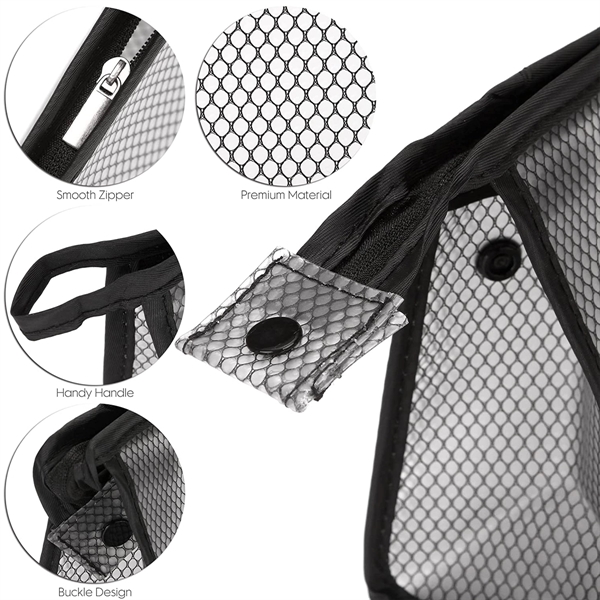 Clear Vinyl Plastic Makeup Bags - Clear Vinyl Plastic Makeup Bags - Image 2 of 4