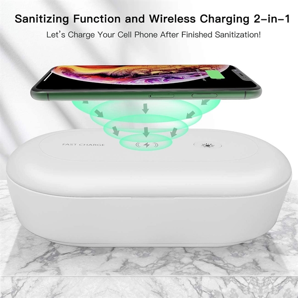 UV Sanitizer Box with Wireless Charger - UV Sanitizer Box with Wireless Charger - Image 4 of 6