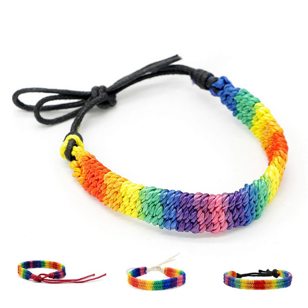 Rainbow Bracelet-Gay & Lesbian Lgbt Pride Bracelets - Rainbow Bracelet-Gay & Lesbian Lgbt Pride Bracelets - Image 0 of 2