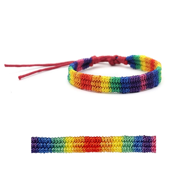 Rainbow Bracelet-Gay & Lesbian Lgbt Pride Bracelets - Rainbow Bracelet-Gay & Lesbian Lgbt Pride Bracelets - Image 2 of 2