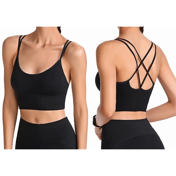 Cross Back Sport Bras - Cross Back Sport Bras - Image 3 of 4